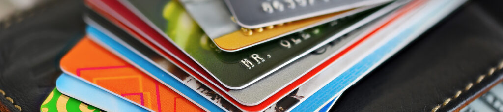 Credit card footer