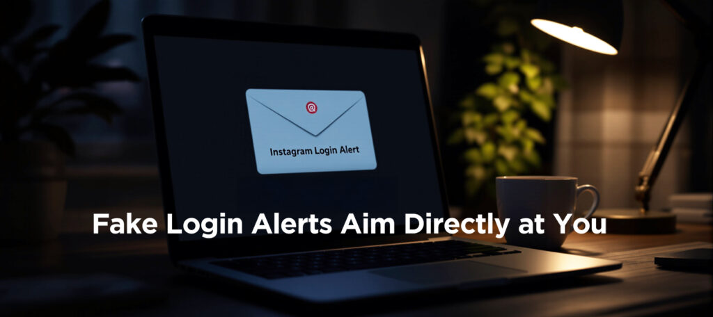 Fake login alerts