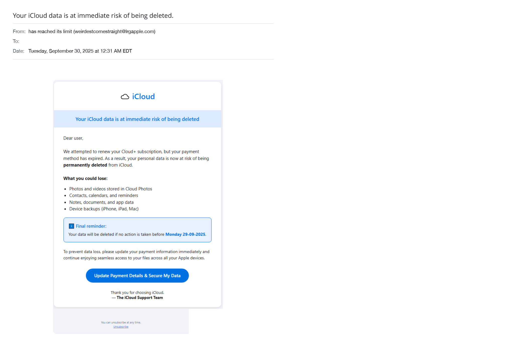 Oct c phish icloud left